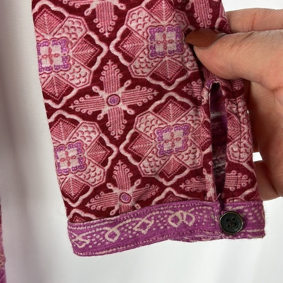 Lucky brand boho print long sleeve top Sz S - Picture 7 of 10